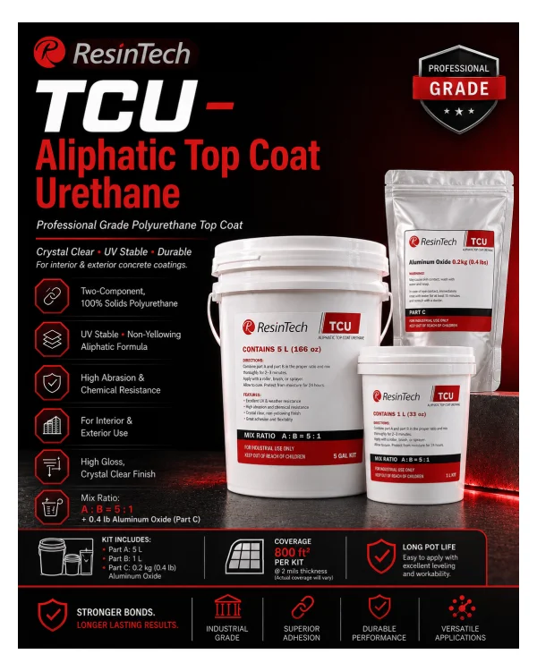 ResinTech TCU Aliphatic Top Coat Urethane 6 L kit